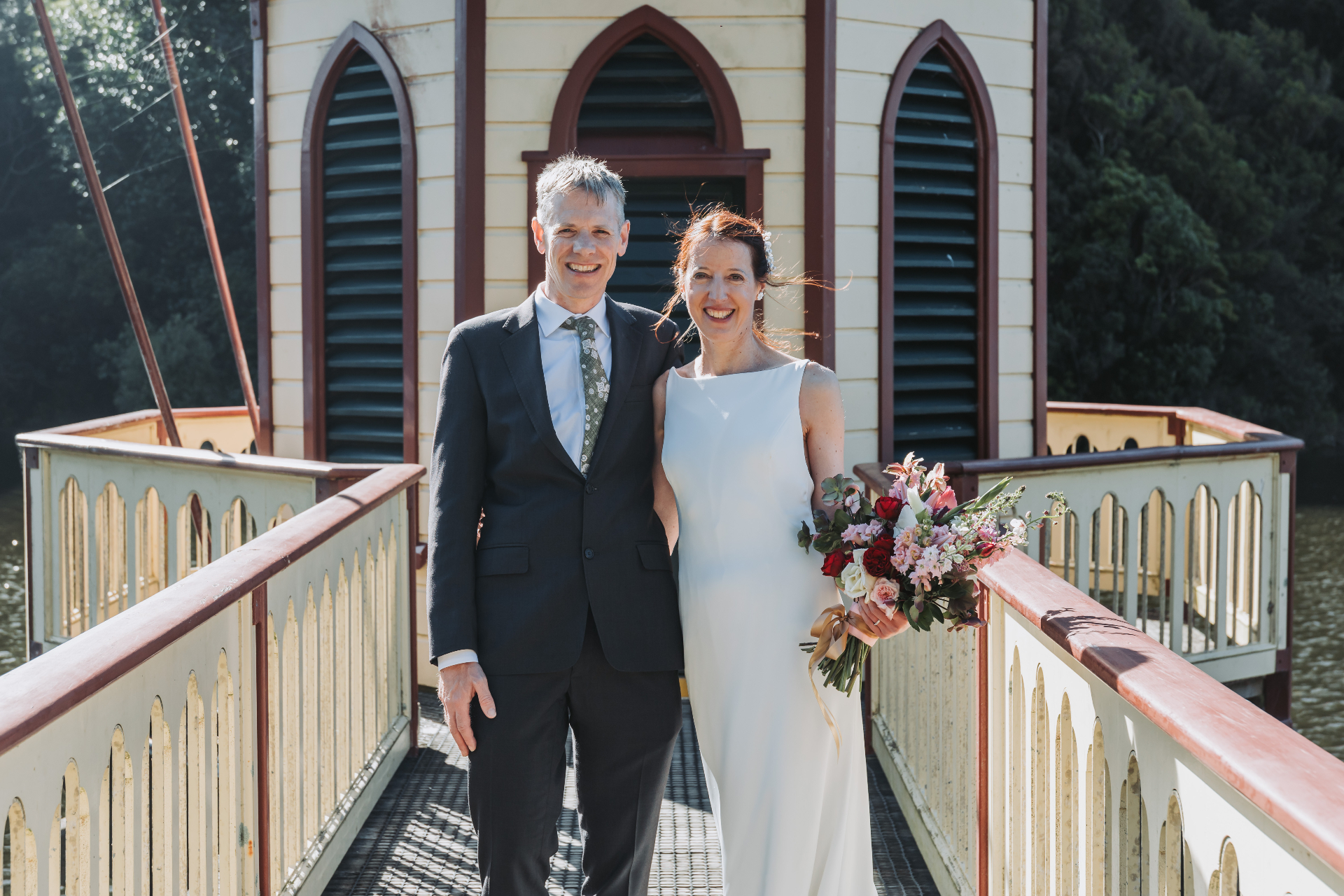 Gold Coast bride and groom embracing at golden hour — ESSNTL Weddings