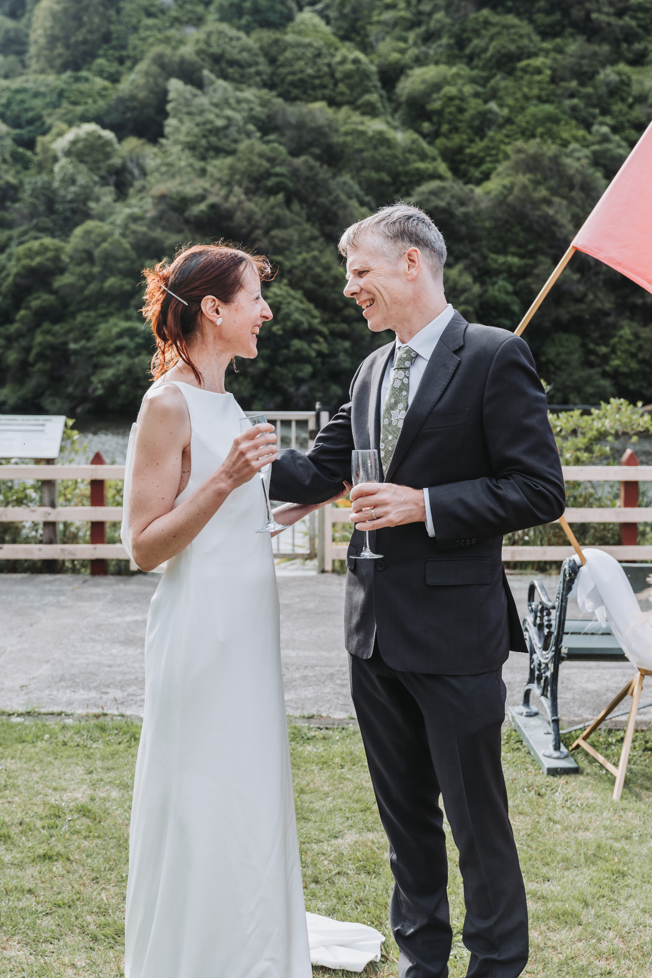 Brisbane wedding photographer — joyful candid moment